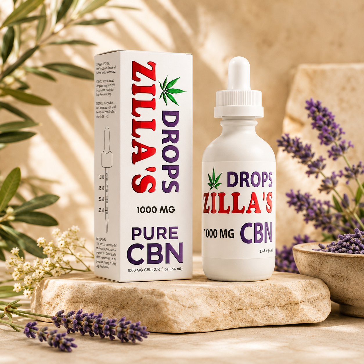 Zilla’s Pure CBN Tincture Oil Drops – 1000mg